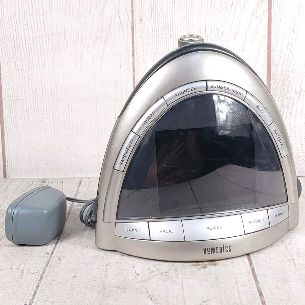 Homedics SS-5010 SOUNDSPA AM/FM Clock Radio PROJECTOR - Nature Sounds - TESTED
